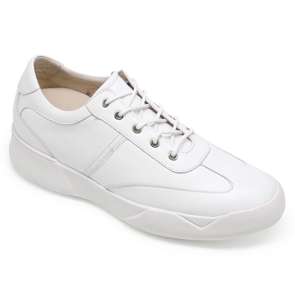 US7.5 CHAMARIPA 7CM/2.76” Elevator Shoes Height Increasing Men White Sneaker